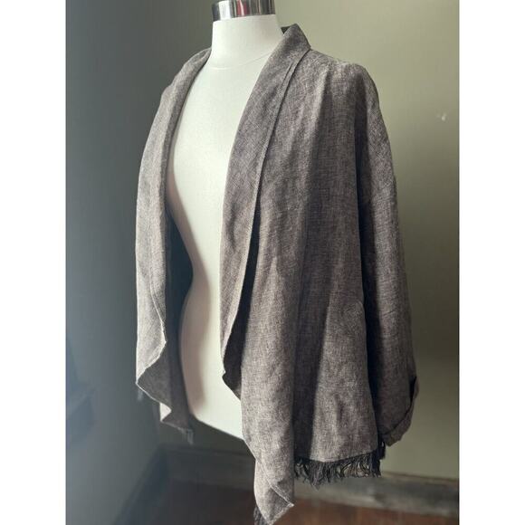 Zara Jackets & Blazers - Zara Outerwear 100% Linen Boho Casual Lagenlook Jacket Top Size M